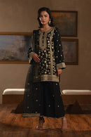 BT 3 PIECE EMBROIDERED RAW SILK SUIT (LUXURY-PRET) Regular