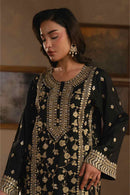 BT 3 PIECE EMBROIDERED RAW SILK SUIT (LUXURY-PRET) Regular