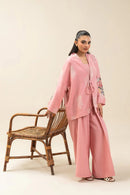 BT 2 PIECE EMBROIDERED SELF JACQUARD SUIT (PRET
