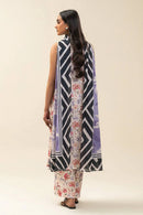 BT 3 PIECE PRINTED LAWN SUIT-SOFT FERN (UNSTITCHED)