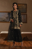 BT 3 PIECE EMBROIDERED RAW SILK SUIT (LUXURY-PRET) Regular