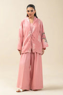 BT 2 PIECE EMBROIDERED SELF JACQUARD SUIT (PRET