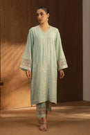 BT 2 PIECE EMBROIDERED RAW SILK SUIT (LUXURY PRET) Regular