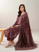 LL  3 Piece Lawn Suit-Embroidered