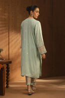 BT 2 PIECE EMBROIDERED RAW SILK SUIT (LUXURY PRET) Regular