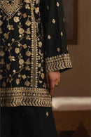 BT 3 PIECE EMBROIDERED RAW SILK SUIT (LUXURY-PRET) Regular
