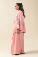BT 2 PIECE EMBROIDERED SELF JACQUARD SUIT (PRET