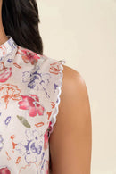 BT 3 PIECE PRINTED LAWN SUIT-SOFT FERN (UNSTITCHED)