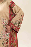 BT 2 PIECE EMBROIDERED LAWN SUIT-SAND PUFF (UNSTITCHED) Regular pricePKR