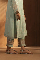 BT 2 PIECE EMBROIDERED RAW SILK SUIT (LUXURY PRET) Regular