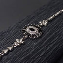 Monochrome Blossom Bracelet: