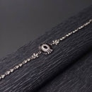 Monochrome Blossom Bracelet: