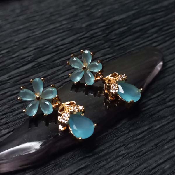 Blue Flower Earring