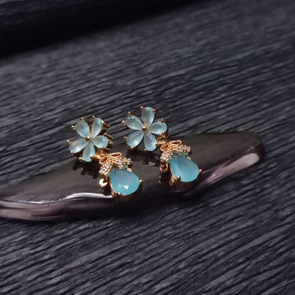 Blue Flower Earring