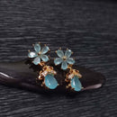 Blue Flower Earring