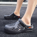High Quality Black Wave Style Summer Sandals Classic Outdoor Non-slip Slippers. Size (40/41)