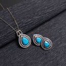 Aqua Luxe Earring & Necklace Set