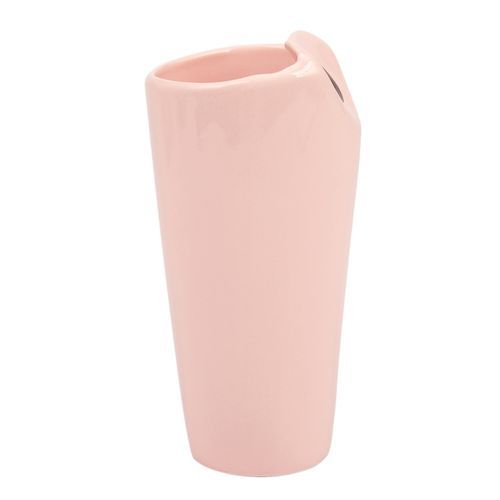 "I Love You" Ceramic Coffee Mug Pink | Tall Sipper Ceramic Mug with Straw ( Love )