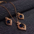 Azure Elegance Earring & Necklace Set