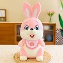 Cute Colorful Rabbit Plush Toys Bunny Stuffed Animal Baby Doll Girls And Boys. Stuff Toy with Blanket(price for 1 piece)