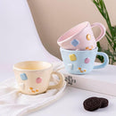 400ml/13.5oz Large Capacity Ceramic Mug Couple Creative Cute Coffee And Milk Cup  (Price for 1 piece)