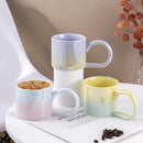 Creative Pearlescent Contrast Ceramic Mug Home Office Breakfast Coffee Milk Cup-(Price for 1 piece)