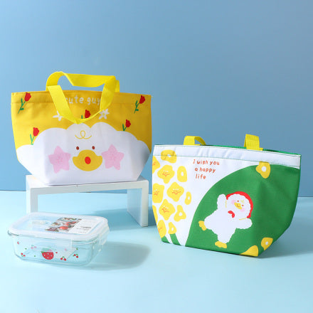 Lovely Cloud Duck Trapezoid Lunch Bag