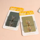 Vintage Square Traceless Sticky Hooks (2PCS/Set)