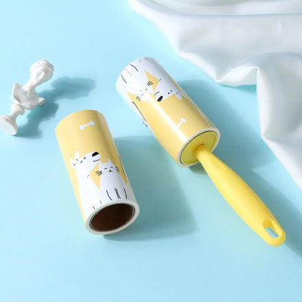 Pets Series Lint Roller with 2 Refills (Yellow)