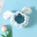 Lovely Sheep Hair-Drying Band (Blue) For Girls