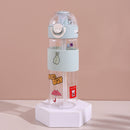 650ml/21.9fl.oz. Non-Slip Flip-Top Straw Plastic Cup (Blue)