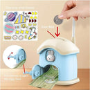 LED Multi Functional Mini Desk Lamp, Student Eye Protection, USB Rechargeable Children's Savings Can, Three Speed Adjustable Cartoon Desk Lamp