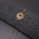 Golden Flora Charm Bracelet