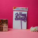 Happy Anniversary Cake Topper Party Decoration, For Wedding Lover.