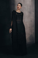 BT   PIECE EMBROIDERED CHIFFON SUIT-MYSTIC VOID (UNSTITCHED