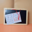 Magnetic Drawing Board Game Double Sided Wooden Board Puzzle Alphabet and Numbers Letter Educational Toy for Child