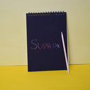 Scratch Pictures Notebook for Children,  Rainbow Scratch Paper DIY Craft Set with Wooden Pen.