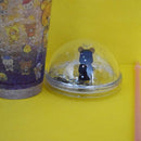 Colorful Travel Double Wall Plastic Cup with Straw 550ml/18.5fl.oz. (Price For 1 Piece)