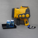 Bubble Gun, 80 Holes Bubble Machine Gun with Colorful Lights & Bubble Solution, Bubbles Machine for Adults Kids, Engineering Car Bubble Maker Machine for Indoor Outdoor Birthday Wedding Party Gift