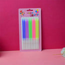 Birthday Color Flame Candles. ( Pack Of 10)