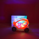 Toy Electric Transparent Gear Concept Police Car With Lights Music Universal Wheel Vehicles Toys For Kids.