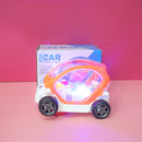 Toy Electric Transparent Gear Concept Police Car With Lights Music Universal Wheel Vehicles Toys For Kids.