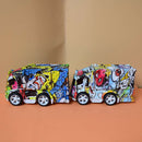 Alloy Diecast Pull Back Inertia Slide Truck With Rainbow Colors (Price for 1 piece)