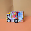 Alloy Diecast Pull Back Inertia Slide Truck With Rainbow Colors (Price for 1 piece)