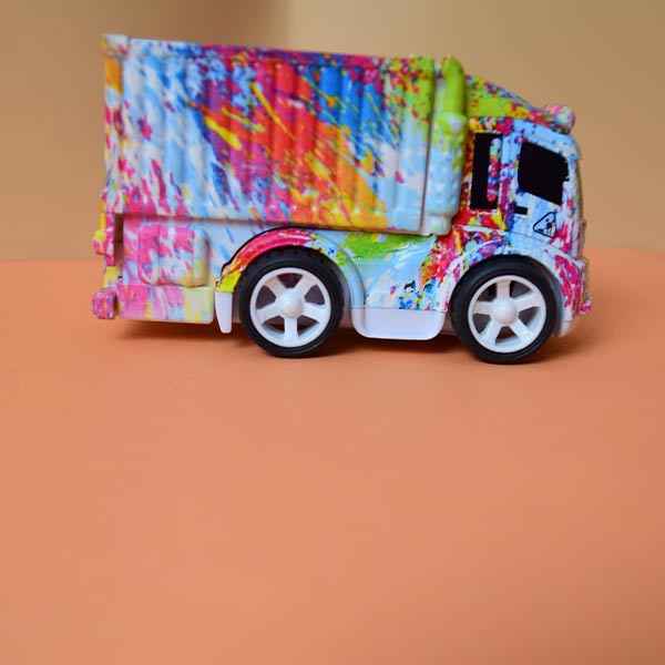 Alloy Diecast Pull Back Inertia Slide Truck With Rainbow Colors (Price for 1 piece)