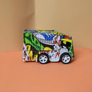 Alloy Diecast Pull Back Inertia Slide Truck With Rainbow Colors (Price for 1 piece)