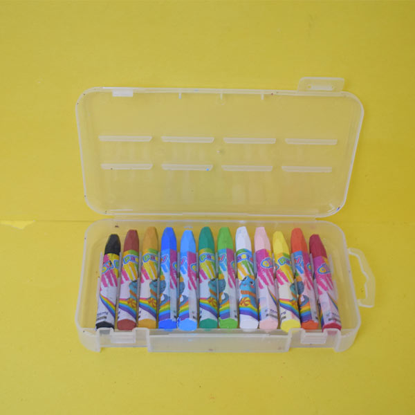 Pack Of 12 Pieces High Quality Oil Pastel For Drawing And Painting - Multi colour.