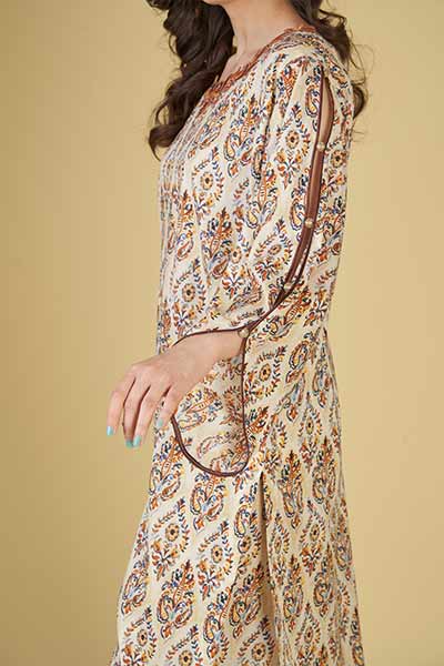 Multi Color Printed Lawn Dress