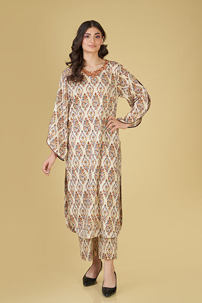 Multi Color Printed Lawn Dress