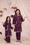 Purple 2 Piece Cotton Lawn Suit
